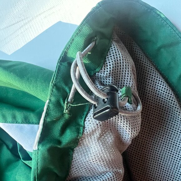 Champion Authentic Green & White Windbreaker Hoodie Size M - Picture 8 of 11